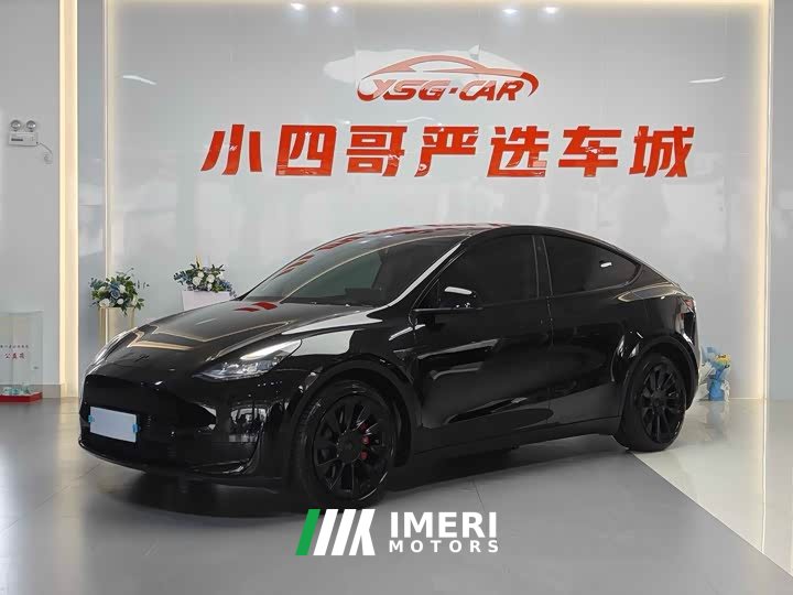 Tesla Model Y long-range all-wheel drive version - автомобиль из Китая