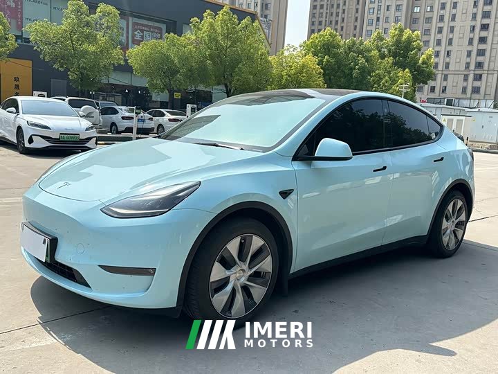 Tesla Model Y long-range all-wheel drive version - автомобиль из Китая