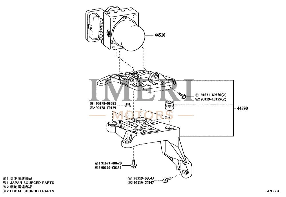 Brake Actuator Assembly - Toyota bZ4X