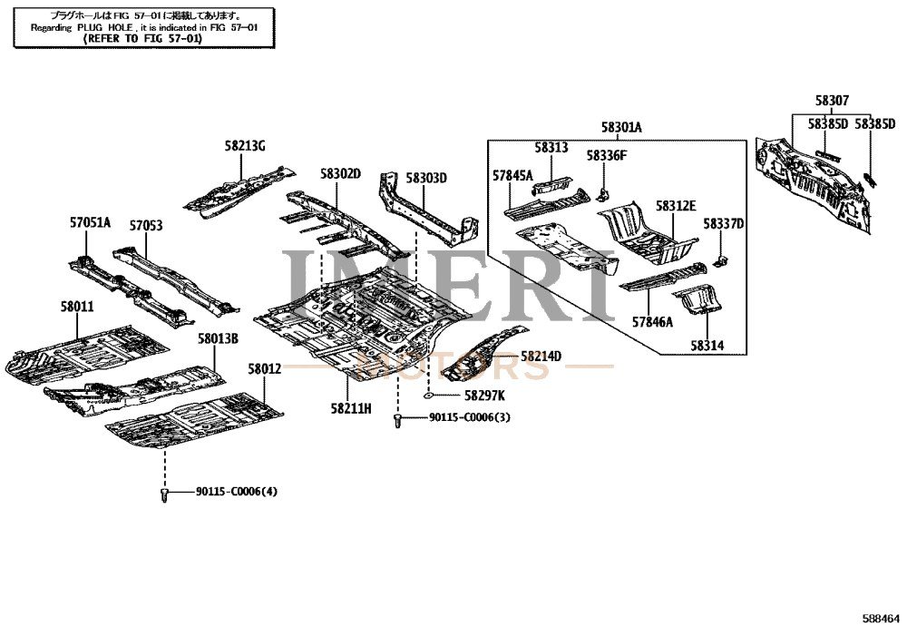 Front Floor RH Crossmember Sub-Assembly - Toyota bZ4X - 2