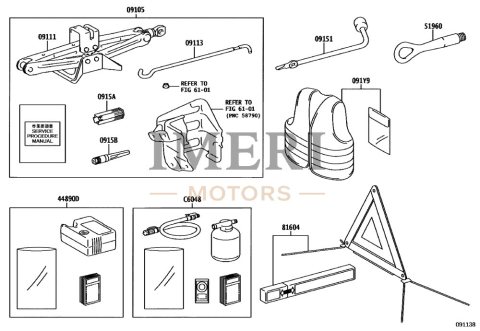 091050R010 Jack Case Assembly Toyota bZ4X