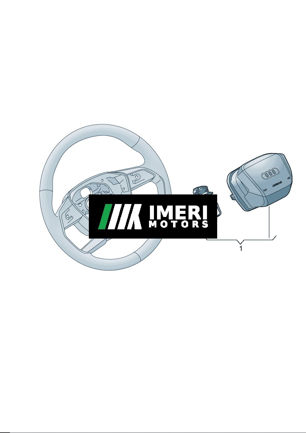 Steering wheel airbag unit - Audi Q4e Tron