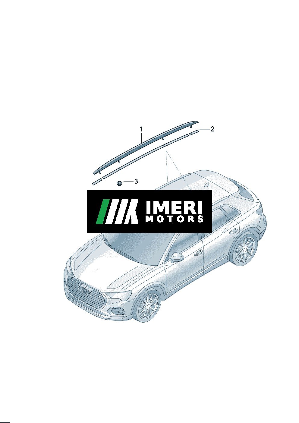 Roof rack base - Audi Q4e Tron