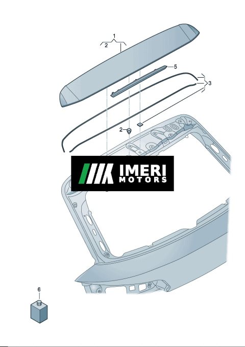 89G827933GRU Spoiler Audi Q4e Tron