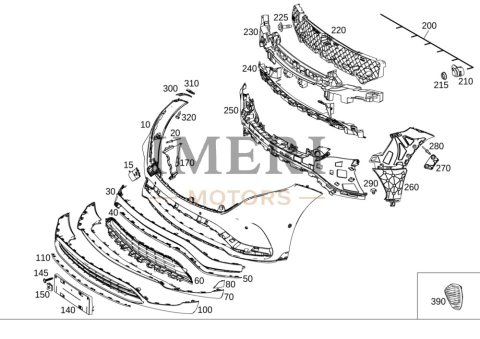 A2938851100 A2938857200 Bumper Mercedes-Benz EQC 350