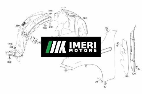 A2938804500 A2938804600 Fender Mercedes-Benz EQC350
