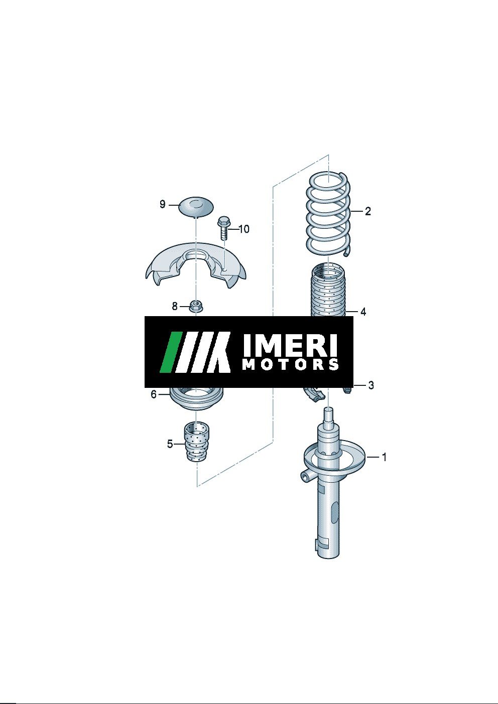1ED413023D pneumatic shock absorber - Audi Q5e tron