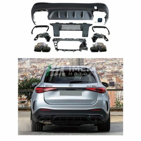 Mercedes-Benz X254 GLC SUV upgraded GLC63 AMG tail lip tailpipe Mercedes modification