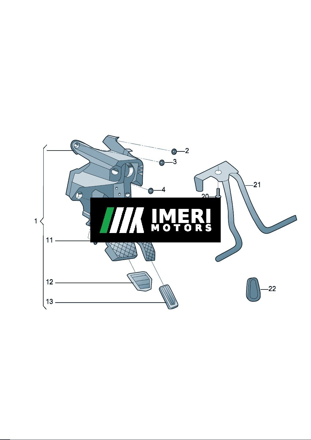 11D723058A-Brake and Accelerator Pedal Mechanism - Volkswagen ID.3