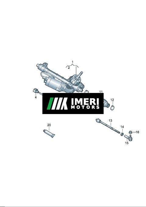1ED 423 061 A Steering Gear Volkswagen ID.3