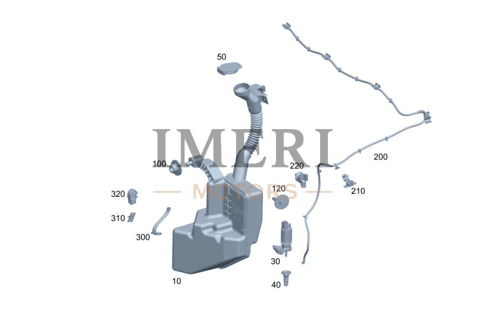 Washer Fluid Reservoir - Mercedes-Benz EQA 260
