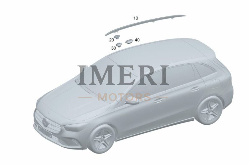 Roof Rail, Left - Mercedes-Benz EQA 260