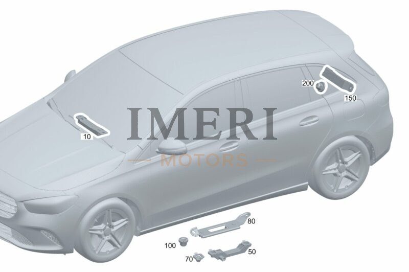 Antenna, Center Console - Mercedes-Benz EQA 260