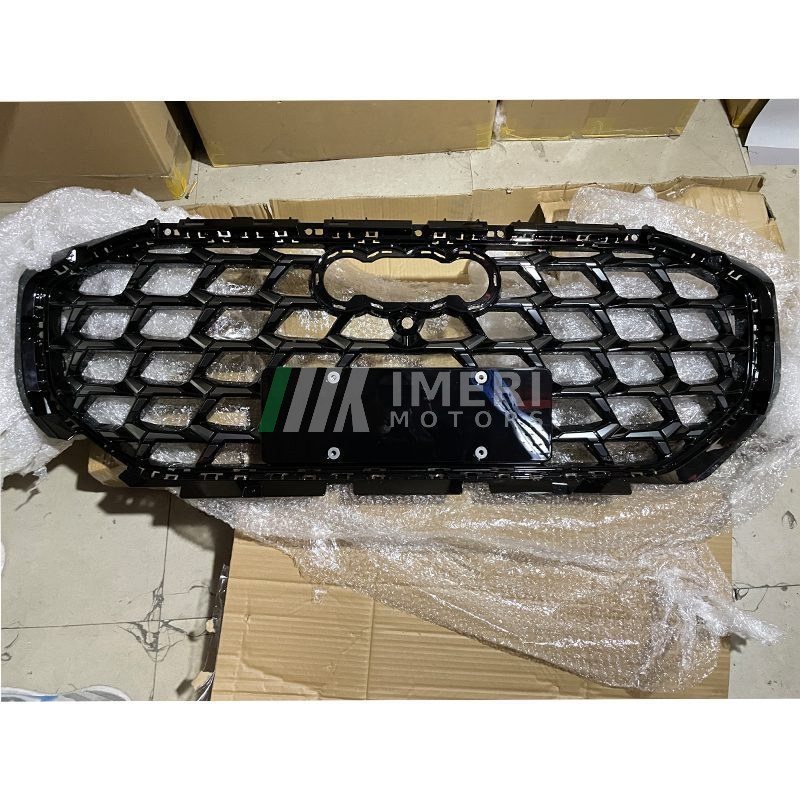 Radiator Grille (Liquid Dark Chrome/High Gloss Black) - Audi Q6 - 1
