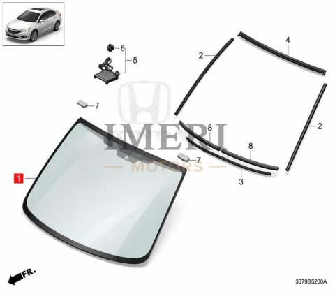 73111-31Y-H01 Front Windshield Glass Honda NS2