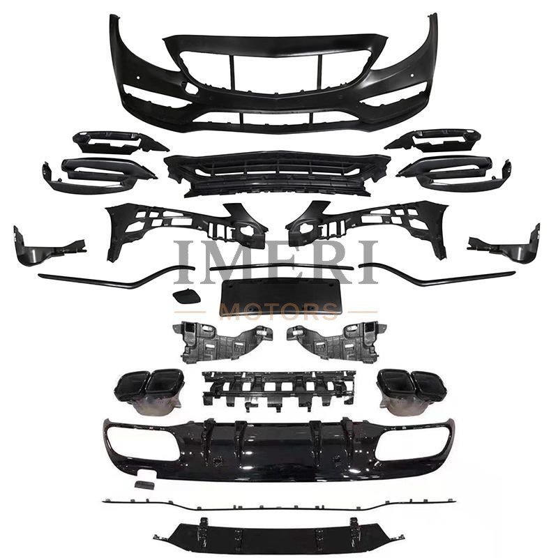 Upgrade to AMG Style Grille and Front and Rear Bumper Assembly - Mercedes-Benz C-Class - 1