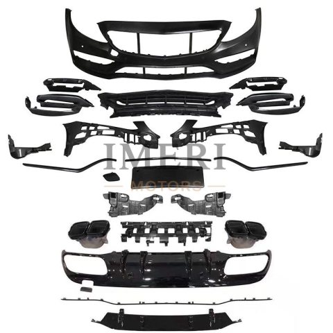 W205 2015-2018 Upgrade to AMG Style Grille and Front and Rear Bumper Assembly Mercedes-Benz C-Class