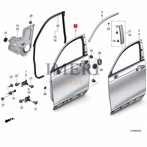 6701031AH00ZZ Front Door RH Honda NS1