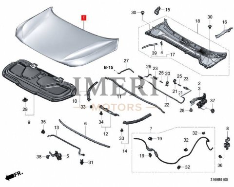 6010031AH00ZZ Hood / Bonnet Honda NS