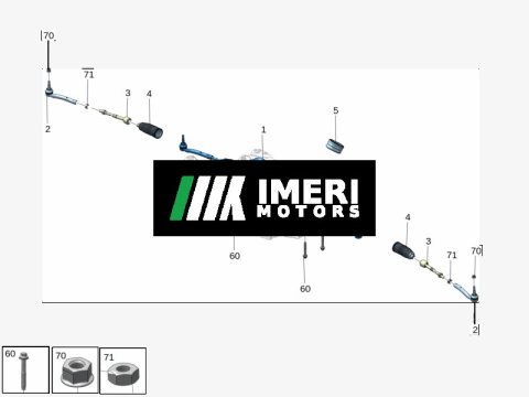 8892821496 Steering Gear with Tie Rod Assembly ZEEKR X