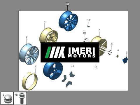 8892707912 Aluminum Wheel Rim 20 inch ZEEKR X