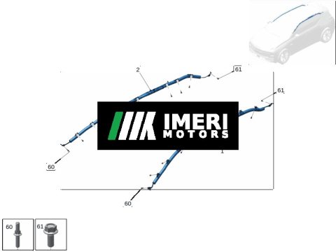 8891879888 Side Curtain Airbag, Left ZEEKR X