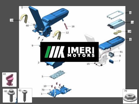 8893552788 Storage Box Mounting Bracket ZEEKR X