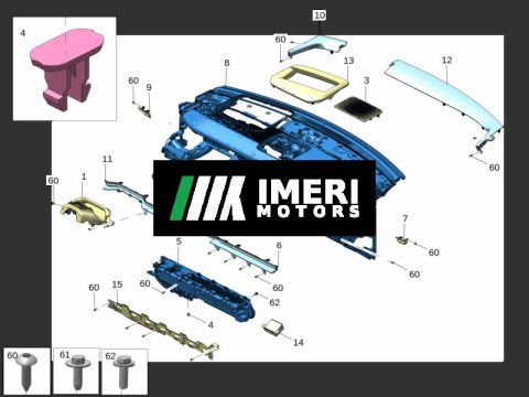 8894715413GA8 Upper Steering Column Cover ZEEKR X