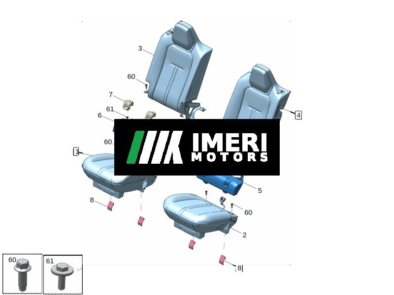 Rear Seat Cushion Assembly, Right - ZEEKR X