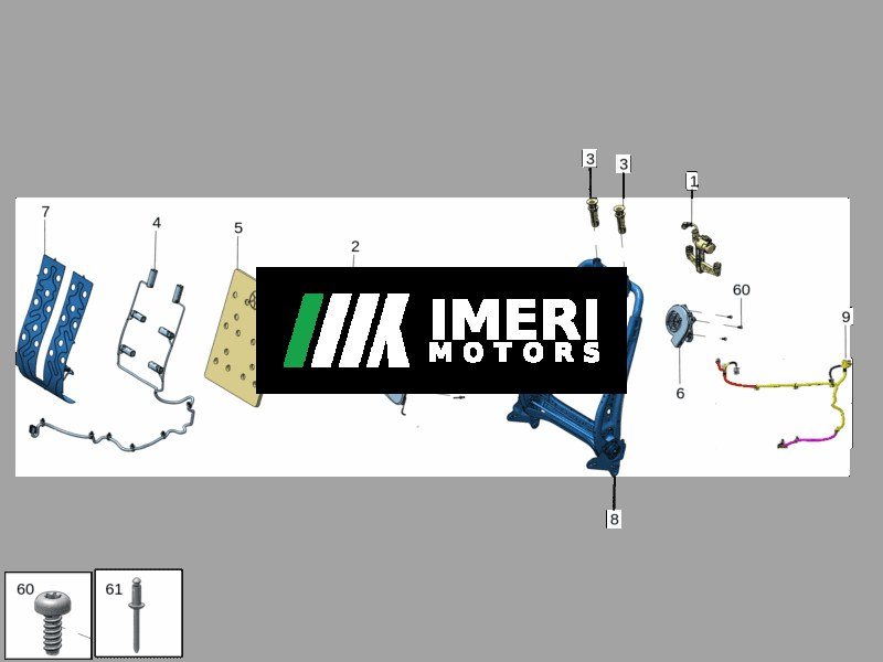 Outer Backrest Panel Trim Bracket - ZEEKR X