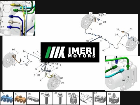 6608007124 BCM Front Brake Hose Right ZEEKR 7X