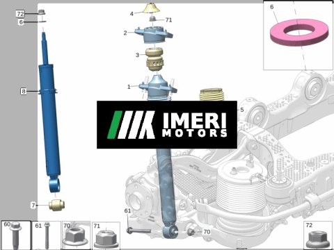8894582942 Rear Shock Absorber Assembly Left ZEEKR 7X