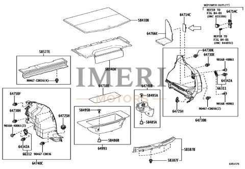 583870R170C0 Rear Floor Trim Board Toyota bZ4X