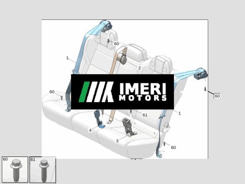 8894953853LA2 Rear Seat Belt ZEEKR 7X