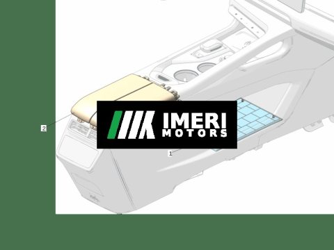 8889397245BA0 Front Storage Tray Liner / Mat ZEEKR 7X