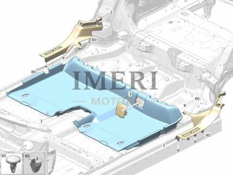 6608005470LA2 Rear Carpet ZEEKR 7X