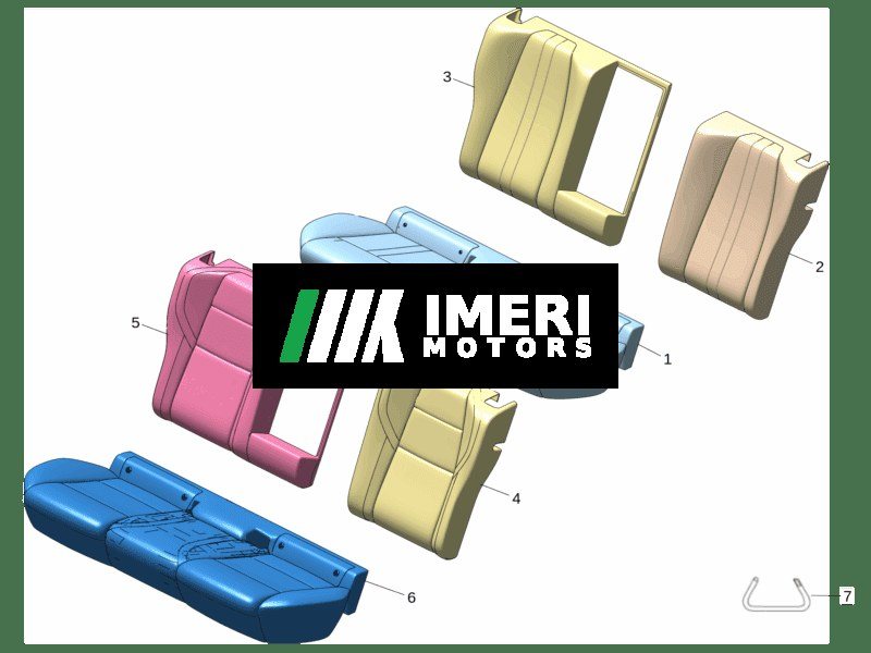Rear Seat Back Cover Left - ZEEKR 7X
