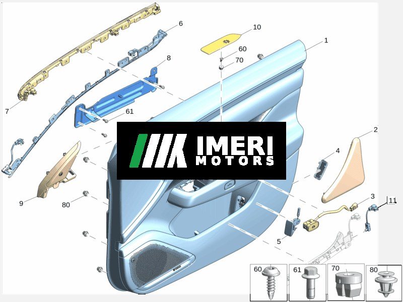 Front Door Trim Panel Assembly (Applicable model needs context, e.g., Left/Right) - ZEEKR 7X