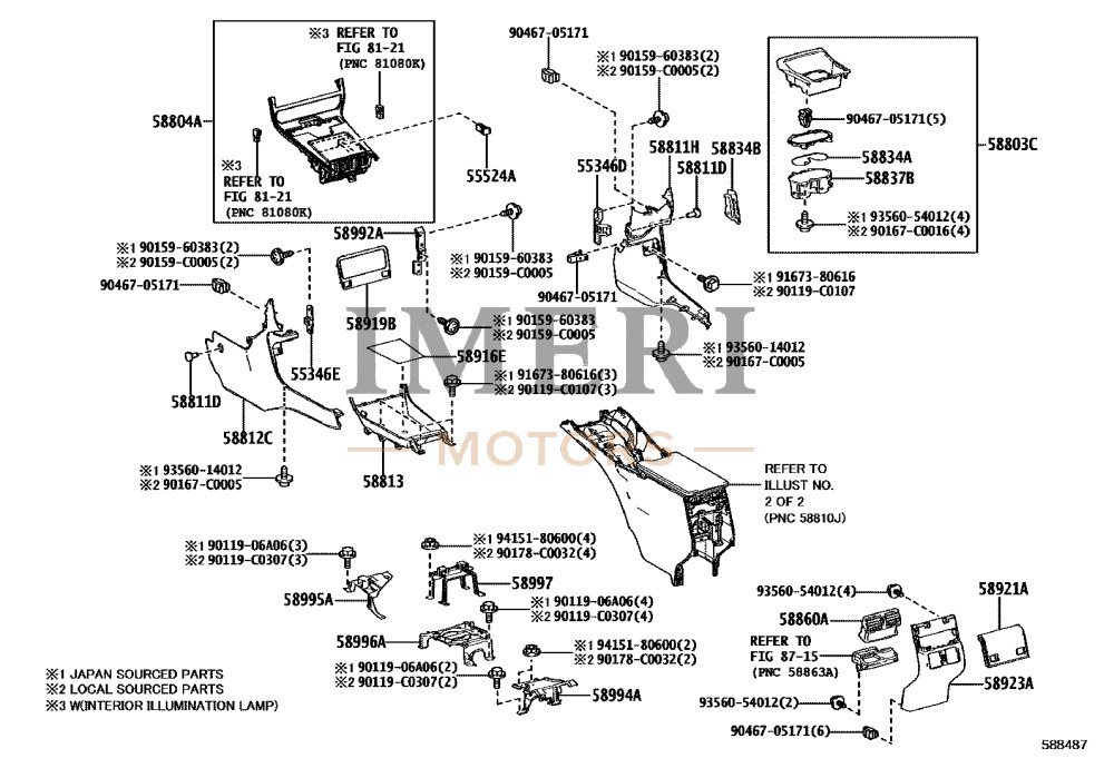 Console Box Cup Holder Sub-Assembly - Toyota bZ4X