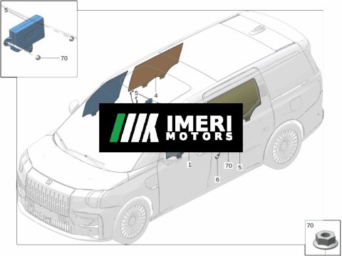 8891554949 8891554951 8893551781 8893551813 Front Door Glass Rear Door Glass Zeekr 009