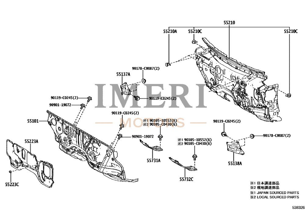 Cowl Panel Sub-Assembly - Toyota bZ4X