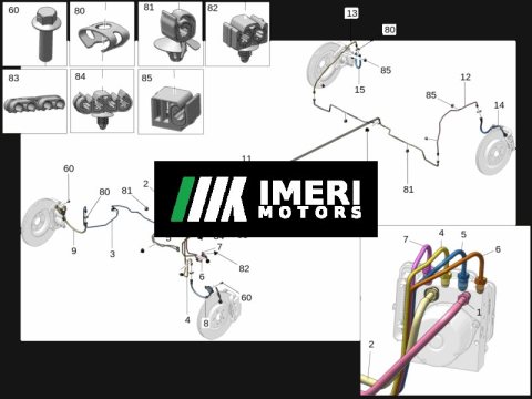 6600138825 Brake Master Cylinder Pipe Zeekr 001