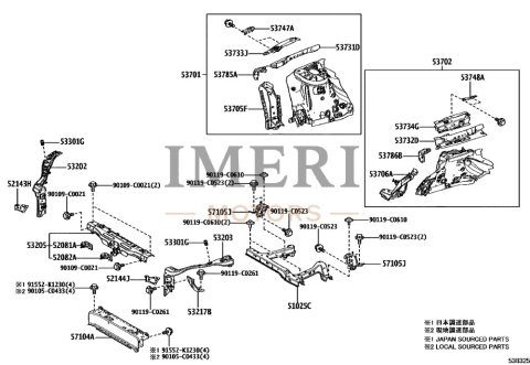 520810R010 Front Bumper RH Side Support Sub-Assembly Toyota