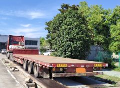 13.75 m x3 m 3 flatbed semi-trailer - фото 1