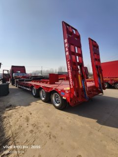 11.5 m x3 m 3 flatbed semi-trailer - фото 1