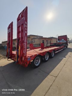 11.5 m x3 m 3 flatbed semi-trailer - фото 2