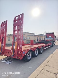 11.5 m x3 m 3 flatbed semi-trailer - фото 3