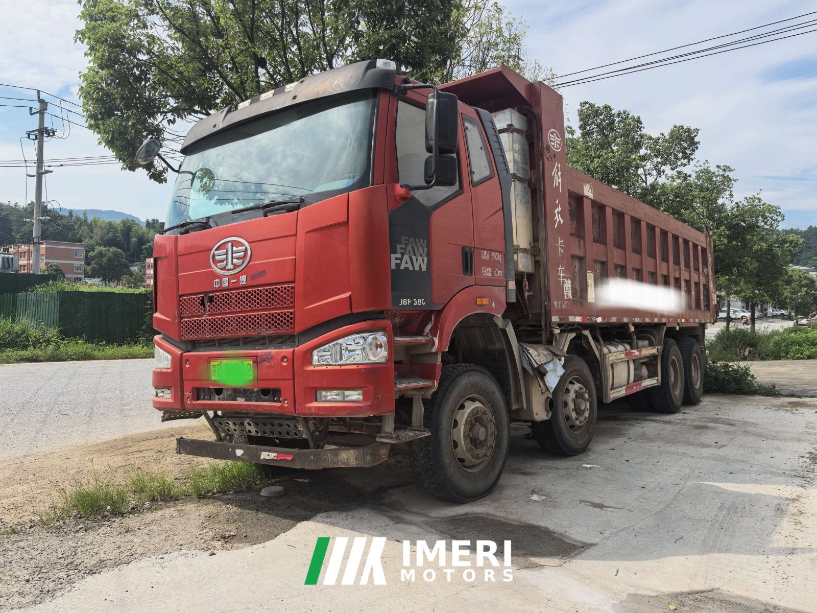 2018 FAW Jiefang J6P 390 hp 8X4 7.6 m